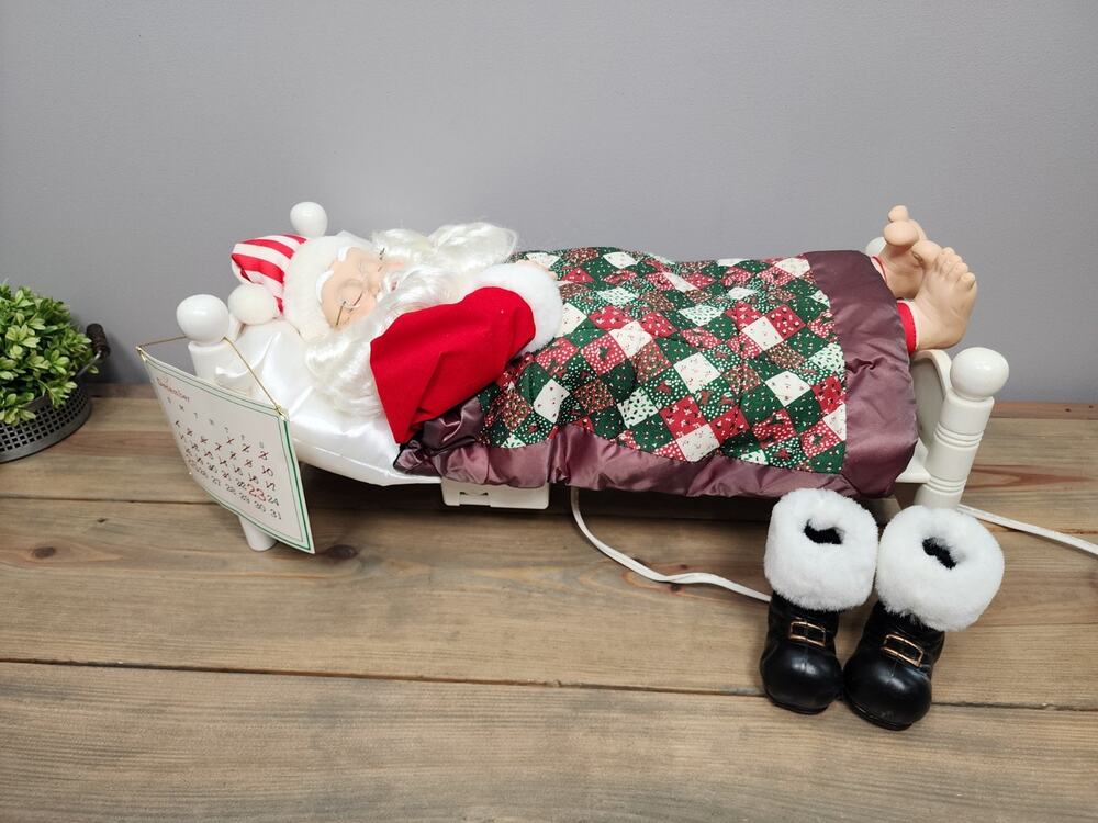 VTG Telco Motionette Sleeping Snoring Whistling Santa Animated Tested Works